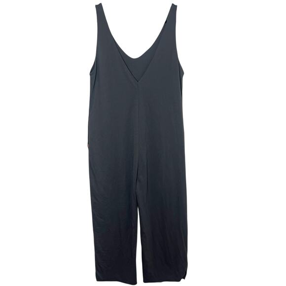 LUNYA V-Neck Organic Pima Cotton Sleeveless Jumpsuit Romper Gray Sz Medium - Picture 8 of 10